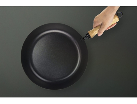 Estufa con recubrimiento no estancado - acero al carbono - compatible con todas las placas de cocción 26 cm Negro TRENDYFLAIR