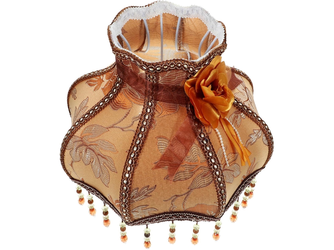 Lámpara De Mesita De Noche De Tela De Estilo Vintage