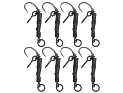 Kit De 8 Anzuelos Ronnie Rigs Sin Punta N.° 8 Para Accesorios De Pesca De Carpas.