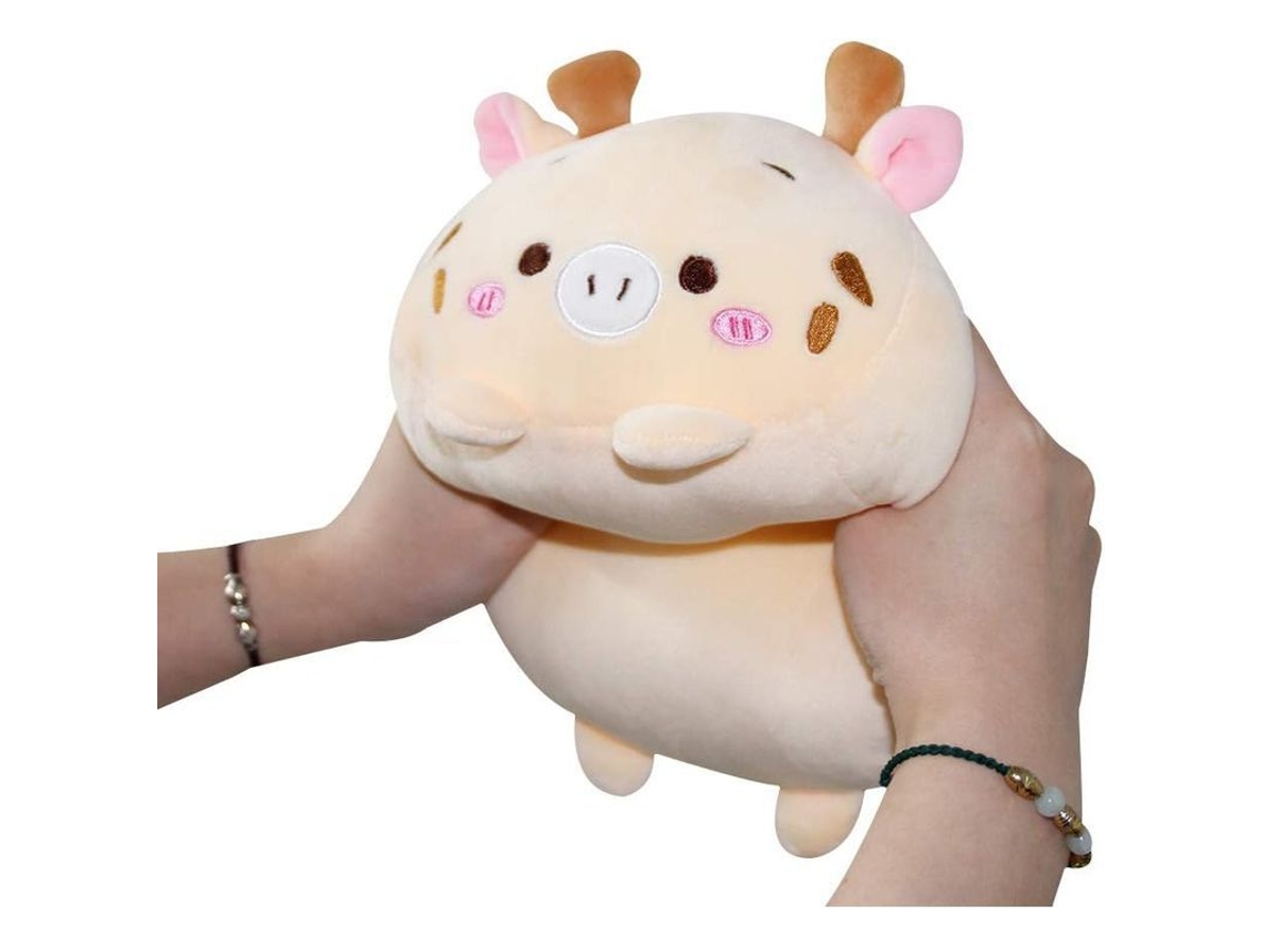 2026-linjou Almohada De Peluche Ciervo Cute Suave, Almohada Kawaii Para Niños Dormir (20cm)