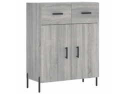 Aparador 69,5x34x90 cm Derivados de Madera Gris Sonoma MAISON EXCLUSIVE