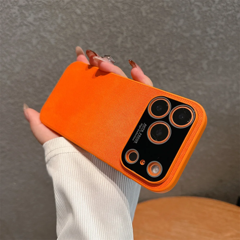 (iphone 17, Naranja) Funda Magnética Magsafe Para Iphone, Funda Protectora Rígida A Prueba De Golpes.