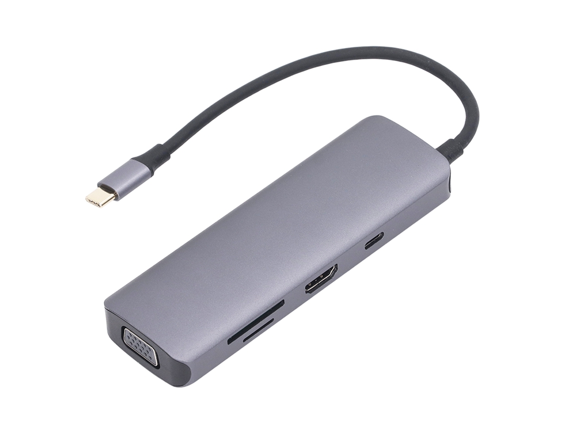 Estação De Docking 9 Em 1 Hub Usb C Alumínio Com Dual Monitores E Carregamento Pd100w