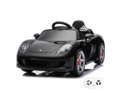Vehículo Eléctrico Infantil Porsche Carrera Gt - 1 A 5 Años - Full Option - Coche Infantil De 12v Con Mando A Distancia - Vehículo A Batería Con Licencia Oficial, Asiento De Cuero, Amortiguadores &amp; Bluetooth -  Negro