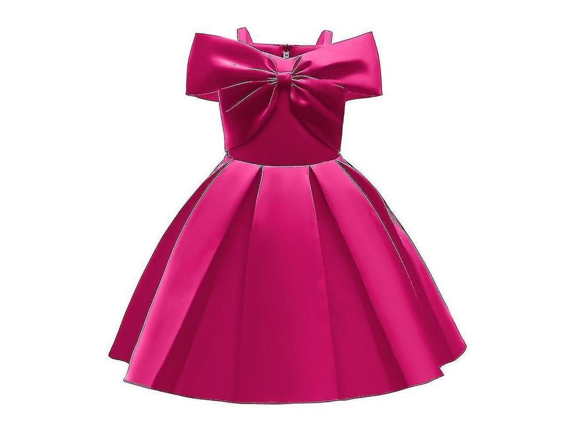 Vestido De Fiesta Con Lazo Para Niñas, Tutú De Novia O Vestido De Dama De Honor Gmm
