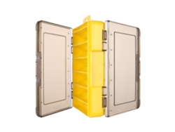Danu26-caja De Almacenamiento De Lures De Doble Capa 12 Compartimentos Resistente Con Drenaje Y Transpiración Color Amarillo Rutenio