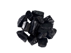 Cuarzo negro natural con turmalina, piedra curativa, roca mineral en bruto (03)