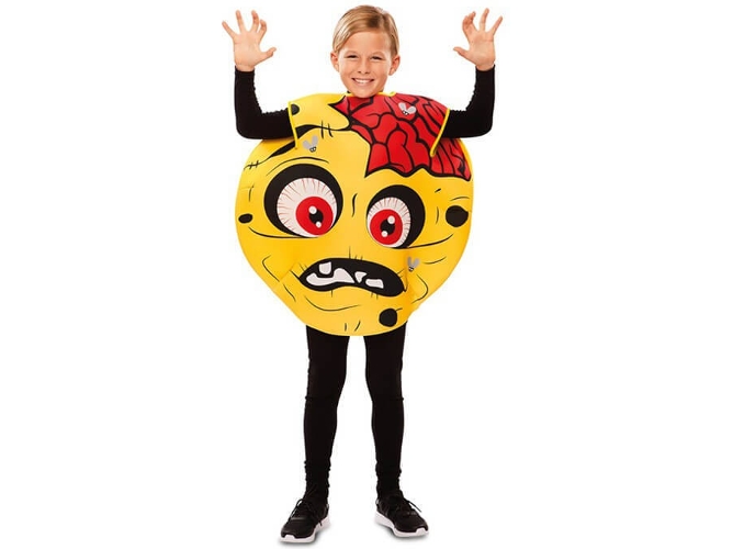 Disfraz Unisex DISFRAZZES Emoticono Zombie (Talla: 7 a 9 años)