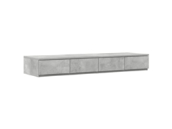 Maison Exclusive - Cajones De Cama Con Cajón Gris Concreto 120 X 36,5 X 16,5 Cm