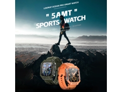 Lokmat Ocean Pro - Reloj Deportivo Inteligente Con Pantalla Táctil Tft Led De 1,85 Pulgadas, Resistente Al Agua Ip68, Monitor De Sueño, Frecuencia Car