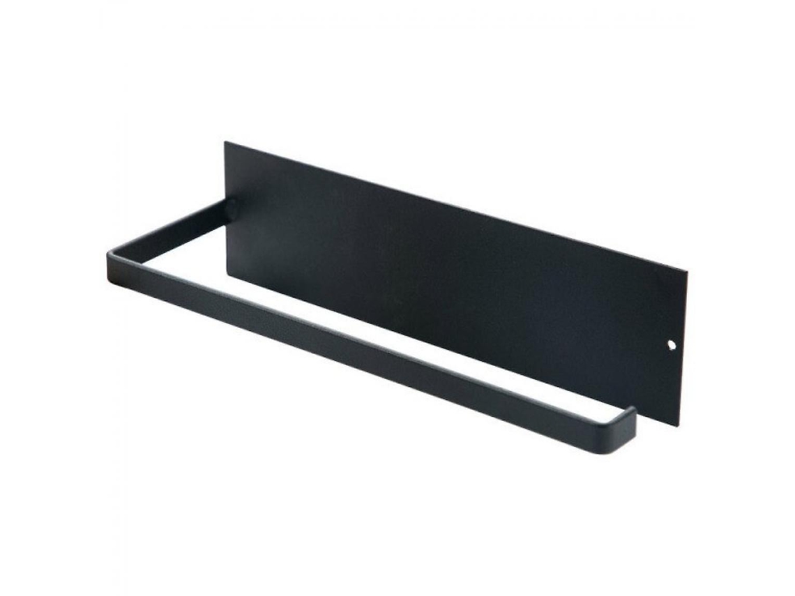 Portarrollos autoadhesivo para papel higiénico, toallero de cocina y toallero colgante | Portadocumentos Gusshious (negro)