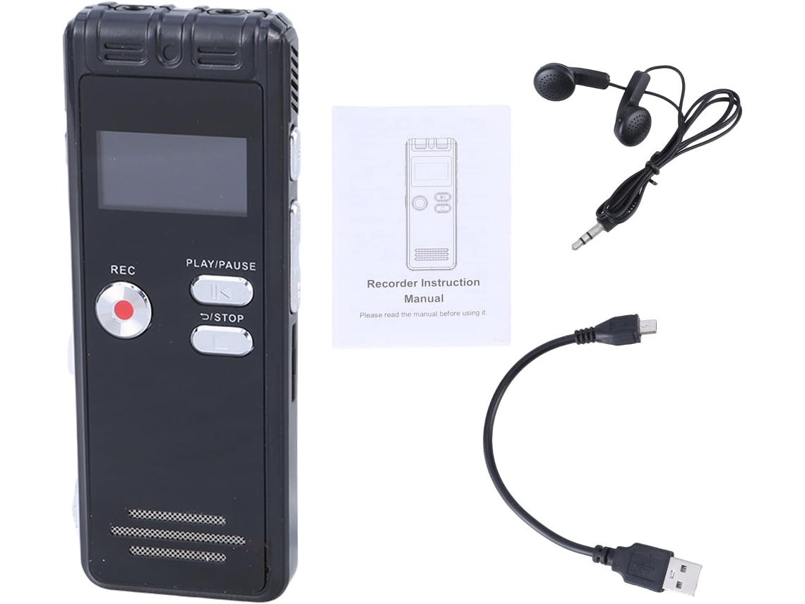 Grabadora de voz digital de 64 GB con reducción de ruido. SFUSHOS