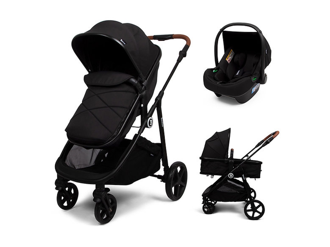 Cochecito convertible 3 en 1 Nelia Black Baninni