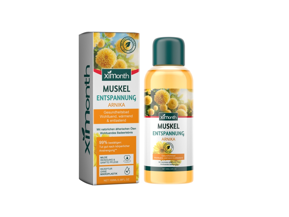 Aceite de ducha exfoliante e hidratante Ximonth que suaviza y reafirma la piel.