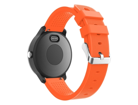 Correa de Silicona ajustable 20mm textura rayas para Garmin Vivoactive 3 - anaranjado