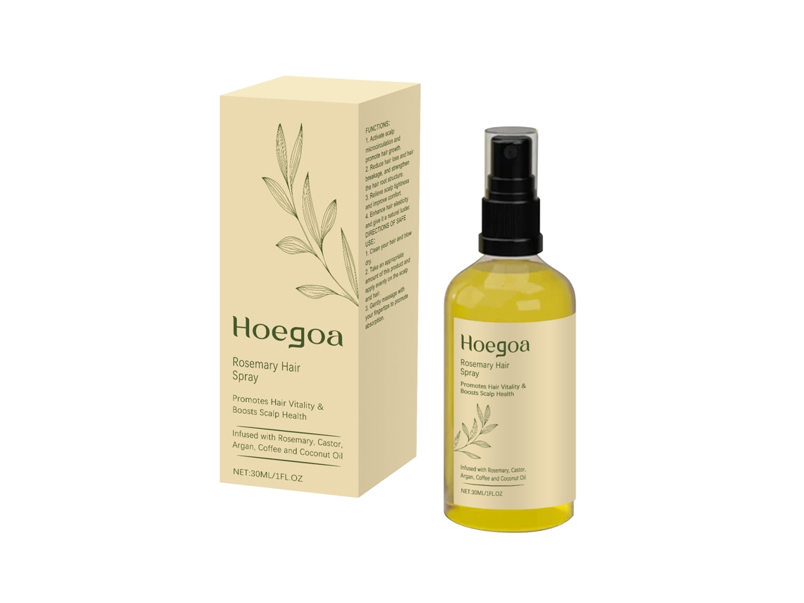 Spray capilar de romero: Cuidado nutritivo e hidratante del cuero cabelludo para un cabello fuerte, suave y sedoso.