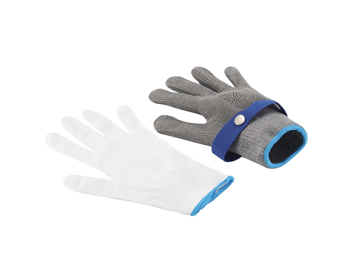 Guantes Resistentes A Los Cortes Para Mataderos De Pescado, Acero Inoxidable, Gris*