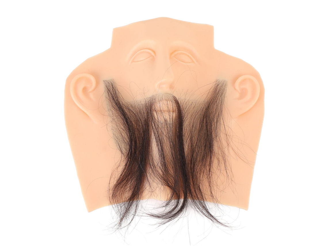 Bigote Y Barba Artificial Para Hombres - Alta Simulación, Pieza De Práctica De Recorte, Reutilizable, Diferentes Estilos