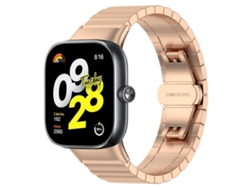Pulsera para Xiaomi Band 9 Pro / 8 Pro / Redmi Watch 6 / 5 - Acero inoxidable - Textura de bambú con un eslabón