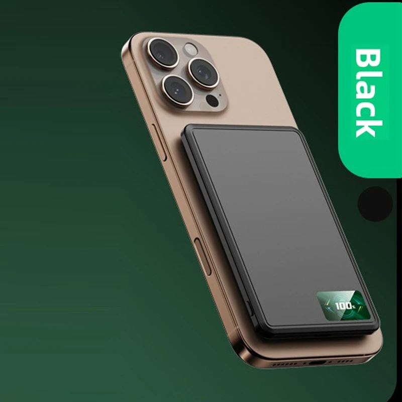 (negro 10000 Mah) Banco De Energía De Carga Rápida De 20 W, Mini Paquete De Batería Externa Usb-c Pd