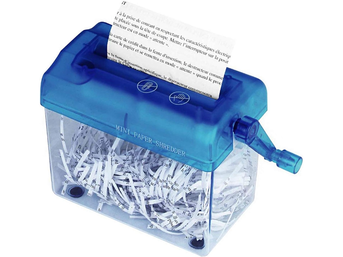 Trituradora y mini trituradora portátil Trituradora de papel manual para hojas Trituradora de papel con manivela para oficina CUICH