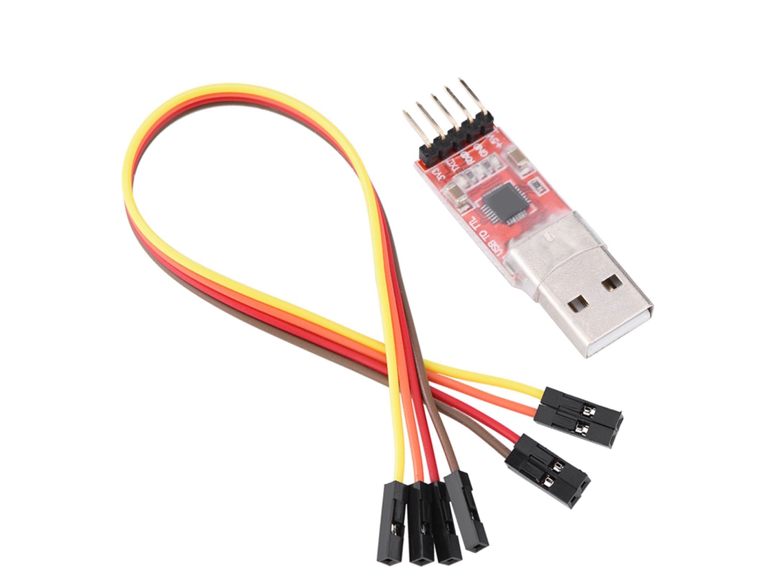 Módulo Convertidor Usb A Ttl, Adaptador De Puerto Serie, Descargador Stc Con Cable Y Cables Puente.