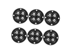 Ruedas 6piezas Accesorios Base Polea Giratorias Adhesivas