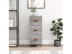 Aparador Madera De Ingeniería Gris Sonoma 34,5x34x90 Cm
