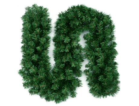 Guirnalda navideña de 2,7 M, decoraciones de ratán, árbol de Navidad