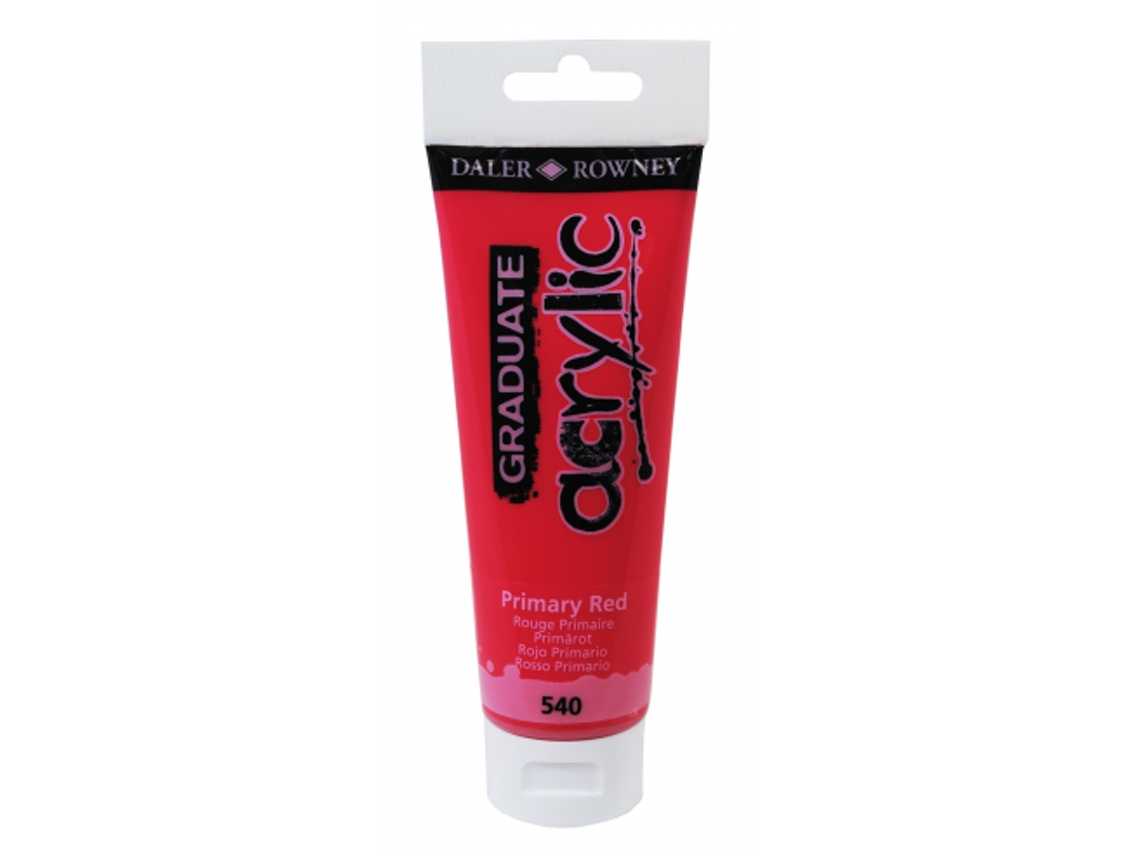 Pintura Acrilica Graduate Daler Rowny 120 Ml (540 Primary Red / Rojo Primario)