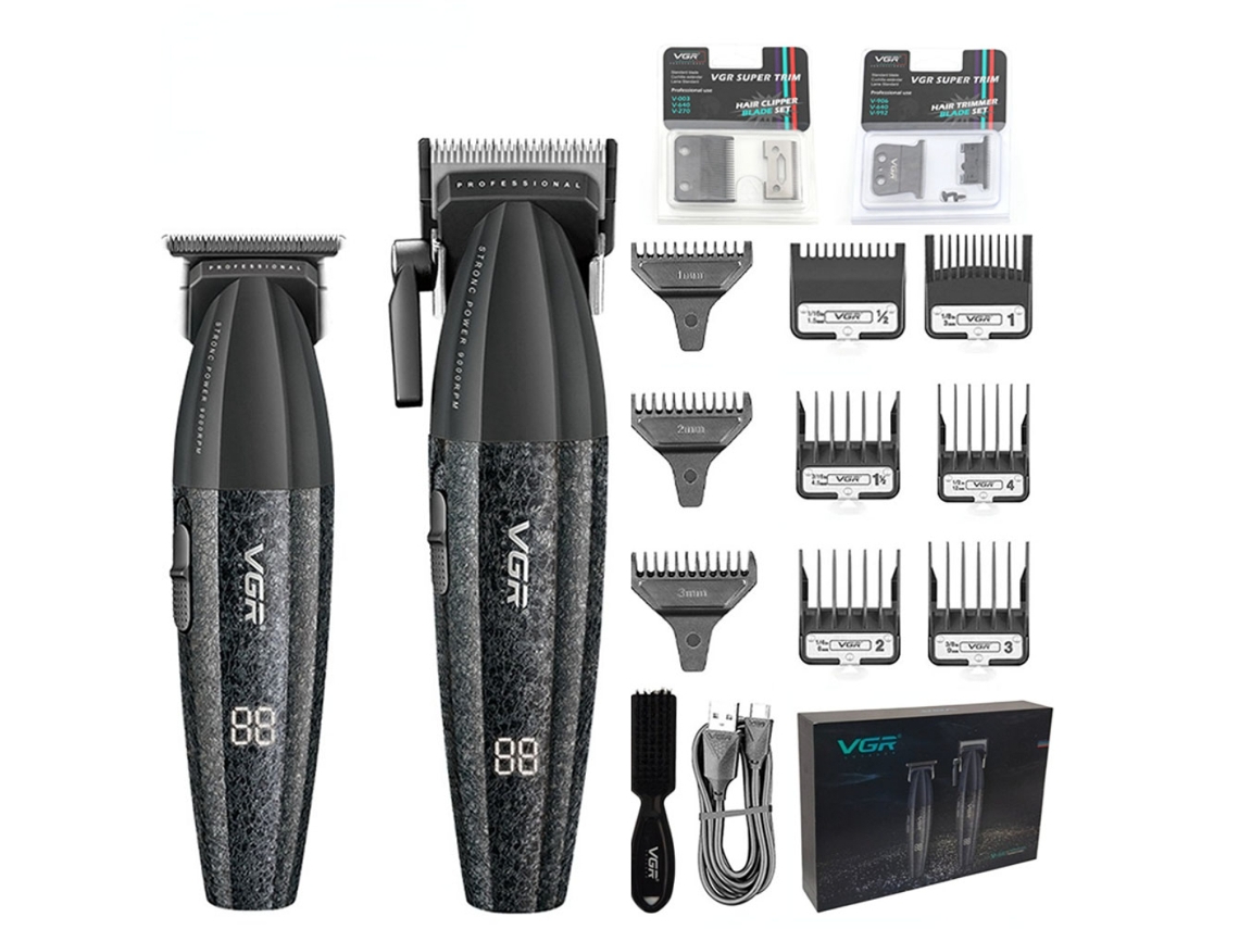 Cortapelos profesional recargable con velocidad ajustable de 9000 RPM, para uso masculino, con batería incluida. MDUG