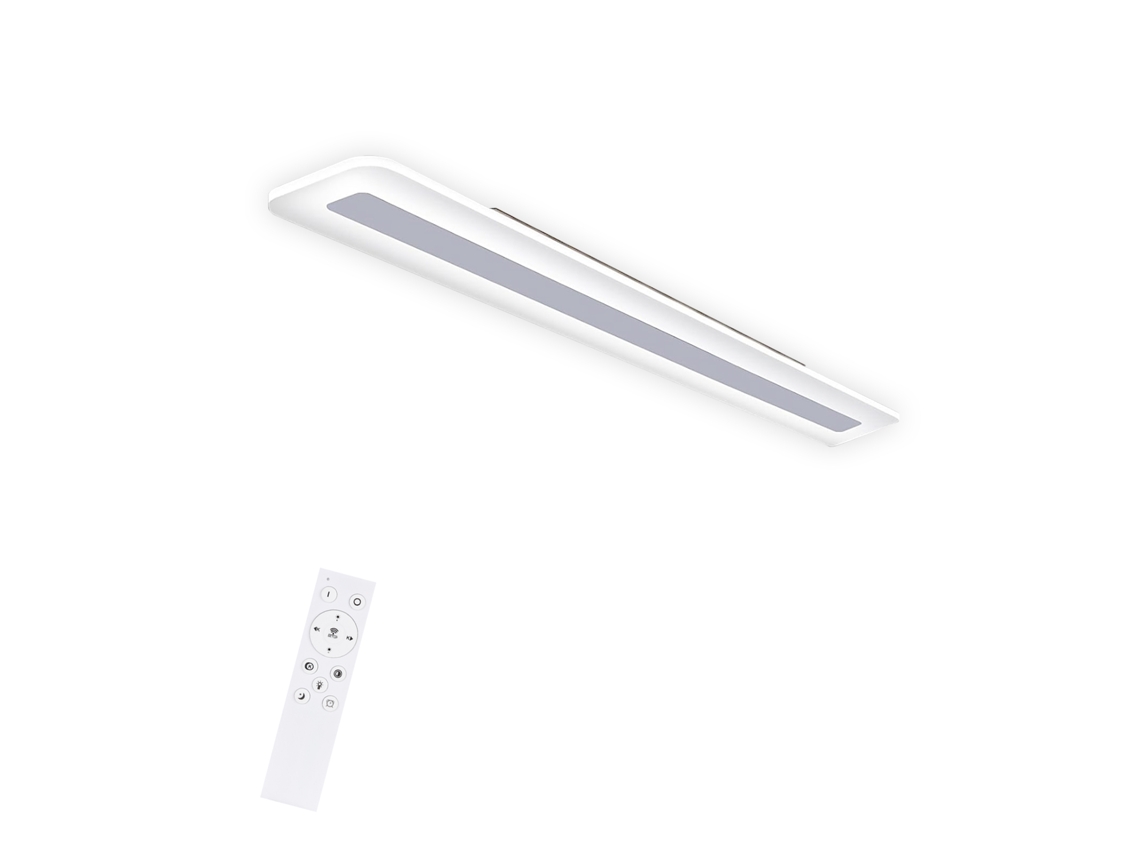 Luz de Techo Led Regulable con Control Remoto 60Cm 23W Oficina Pasillo Sala de Estar Moderna Dormitorio Blanco Cocina Sala de Estudio NETTLIFE