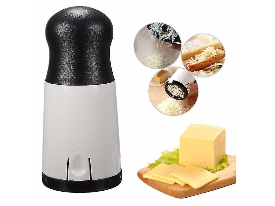 Rallador De Queso Manual Con Cuchilla Ajustable De Acero Inoxidable Y Abs.