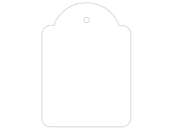 Etiqueta ColganteAPLI (Blanco - 50 X 70 mm)