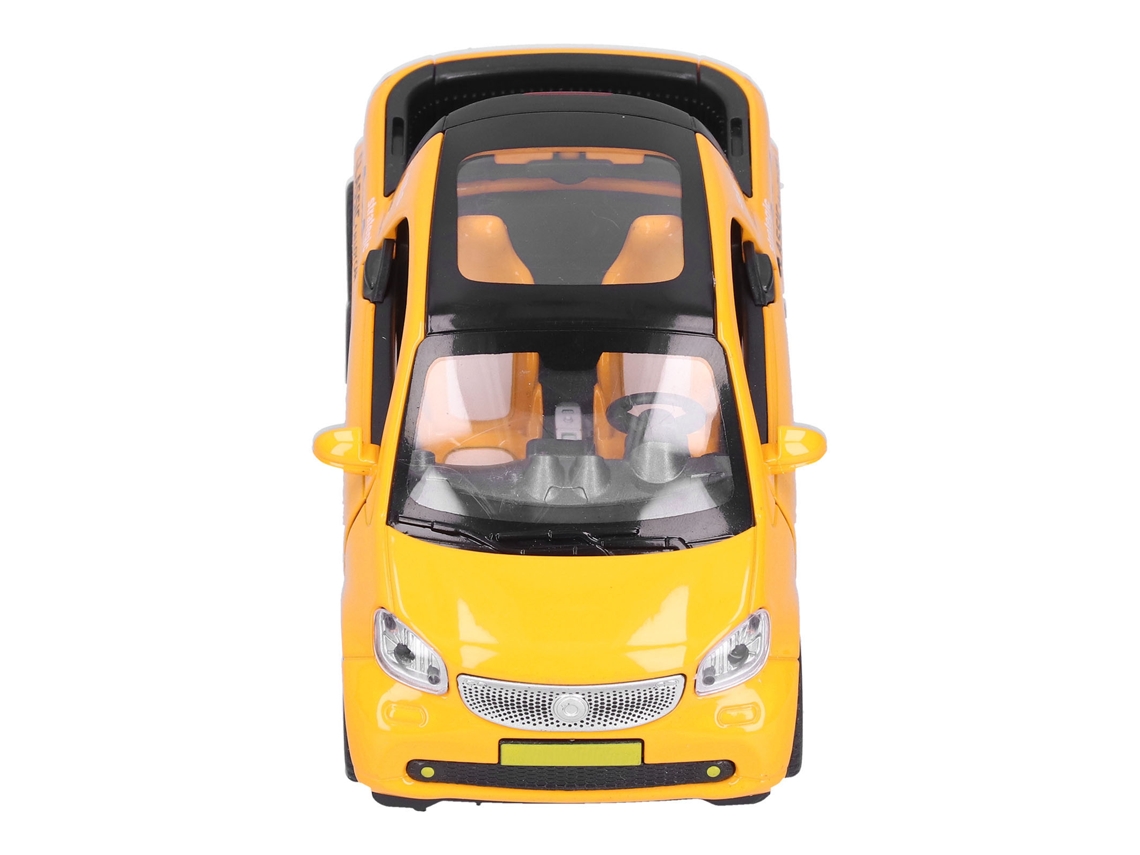 Ats-modelo De Camioneta Pickup Simulación Alta Con Efectos De Luz Y Sonido Juguete De Coche Retrocedible (amarillo)