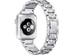Correa Apple Watch 42 mm WJS Metal Plateado