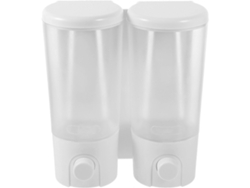 Dispensador de jabón de pared Rosewell sin taladro, dispensador de champú para ducha con dos botellas para baño