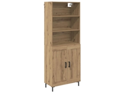 Aparador de roble artesanal en madera procesada 180x34x69,5 cm MAISON EXCLUSIVE