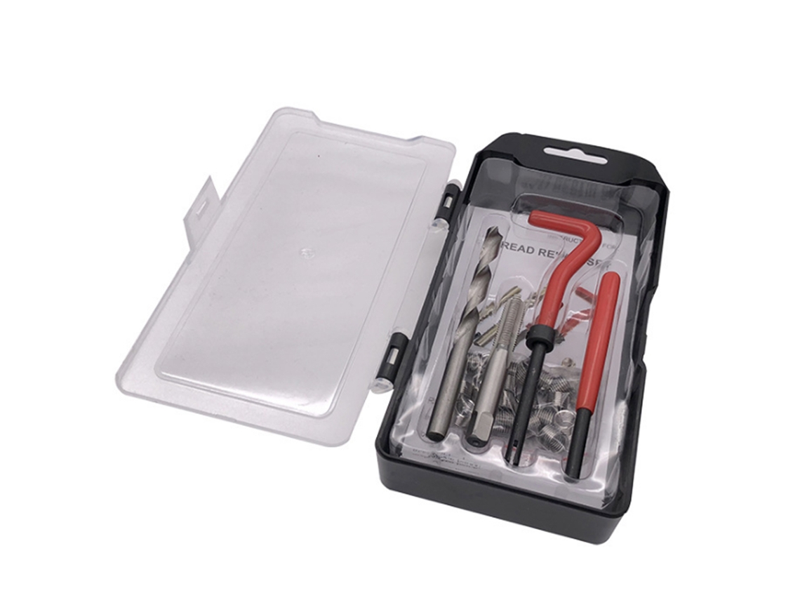 Kit De Reparación De Roscas M-10 X 1.25 De 15 Piezas, Compatible Con Helicoil Para Roscas Dañadas.