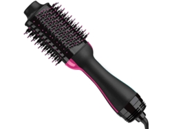 Cepillo de aire caliente para secador de cabello y voluminizador de un solo paso, negro, el empaque puede variar TUSERXLN