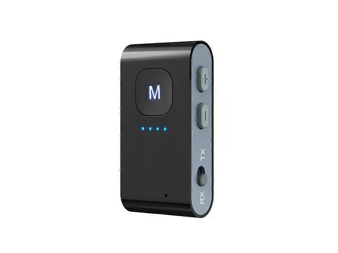 Adaptador de audio Bluetooth - Receptor y transmisor 2 en 1, indicador de batería -