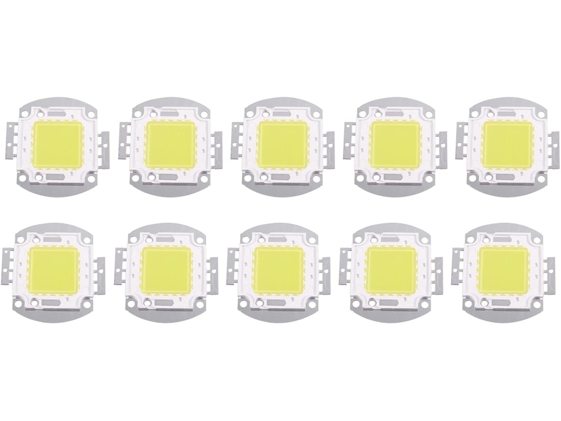 10 Bombillas Led Blancas De 100 W Y 7500 Lúmenes, Proyector Integrado De Alta Intensidad, Para Proyectos De Bricolaje.