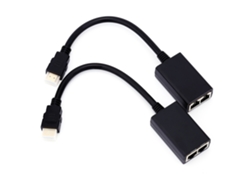 Extensor Hdmi A Través De Rj45 Cat5e Cat6 Ethernet Balun Repetidor Hasta 1080p 30m