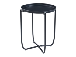 Mesita de jardín Sandefjord acero 53x40 cm - Negro [EN.CASA]