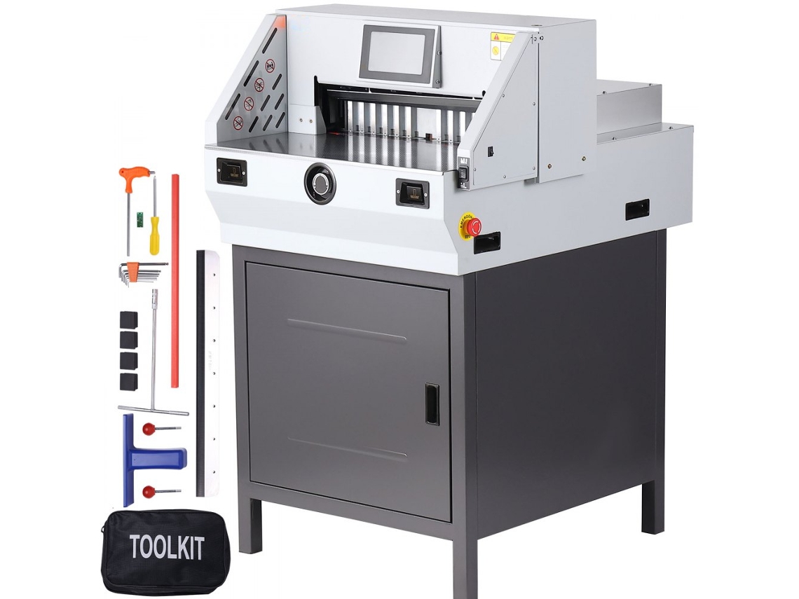 Cortadora de Papel Eléctrica 482.6 mm 80 mm 800 Hojas Pantalla Táctil Tekmaquinas