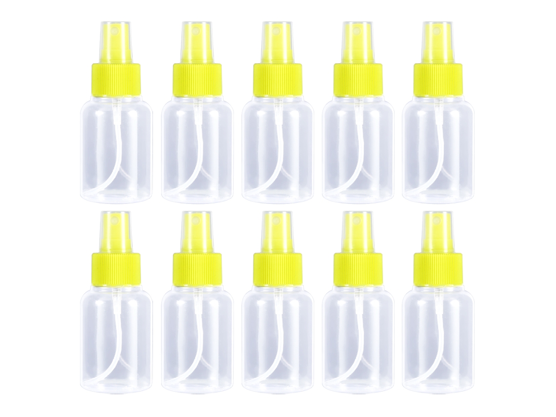 2026 10 Piezas/Set Botellas Vacías Transparentes de 55 ml con Atomizador de Bomba para Perfumes Líquidos y Cosméticos - Plástico