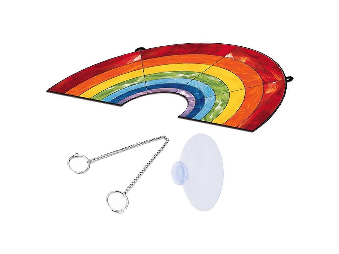 Juego de 3 lámparas colgantes acrílicas de arcoíris para decoración de pared, para uso interior y exterior.