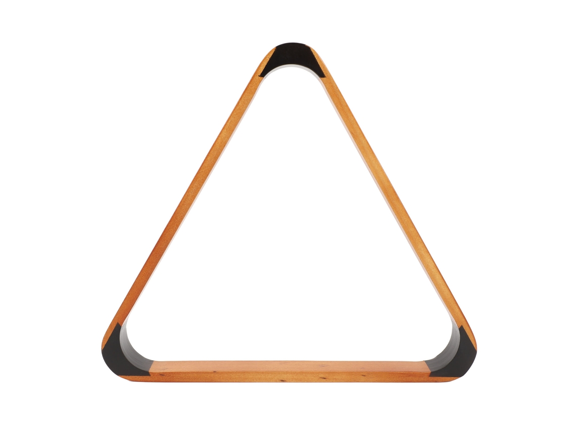 Triángulo De Madera De Pino De 57,2 Mm Para Billar De 9 Bolas, Estilo Británico-americano Elegante, Negro Y Amarillo.