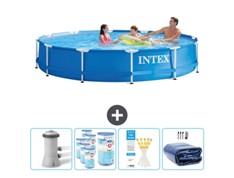 Piscina Tubular INTEX 28212GN-CB86 (6503 L - 366x76cm)
