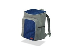 Mochila Frigorífica De 20 Litros De Capacidad Con Varios Compartimentos Color Azul Y Gris Con Asas Ajustables Y Revestimiento Is
